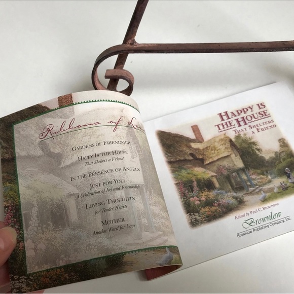 Vtg Friendship Quote Book, Happy is the House that Shelters a Friend, Xmas Gift - Picture 9 of 10